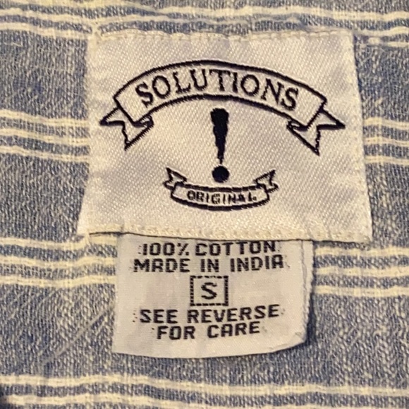 Solutions button down shirt size small - Picture 10 of 13
